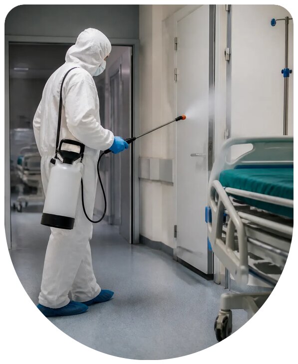 Профессиональная дезинфекция больницы в Ачинске под ключ